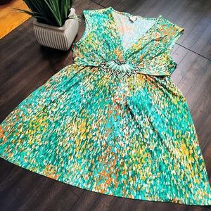 ECI New York Paisley Print Dress